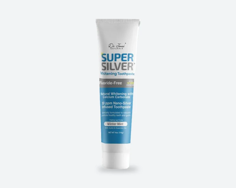 SuperSilver Whitening Toothpaste tube