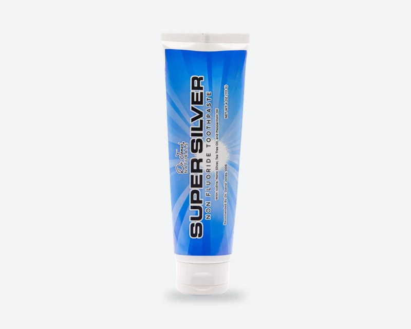 SuperSilver Fluoride Free Toothpaste tube