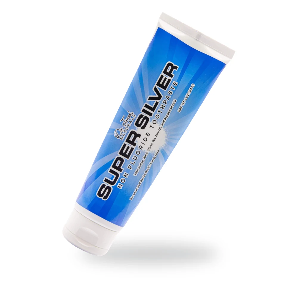SuperSilver Fluoride Free Toothpaste tube