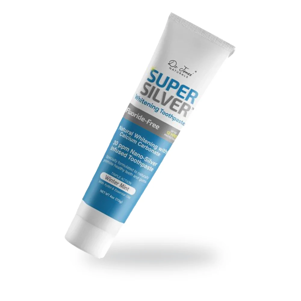 SuperSilver Whitening Toothpaste tube